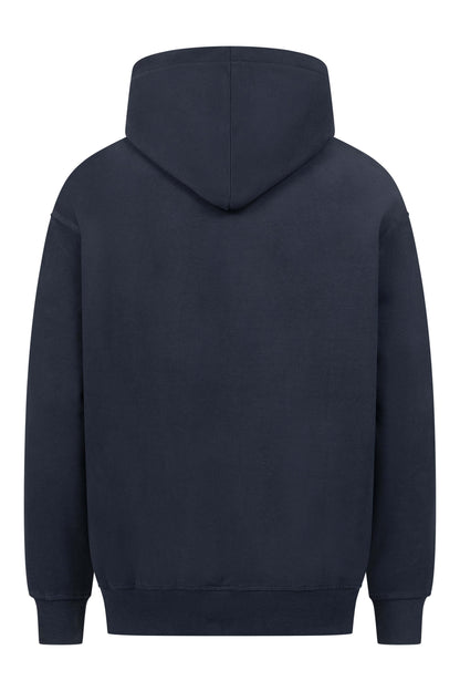 Regular Fit Hoodie aus Bio Baumwolle - Navy Blue